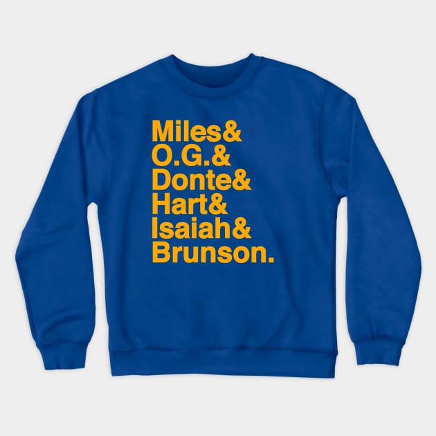 New York Basketball Crewneck Sweatshirt by huckblade